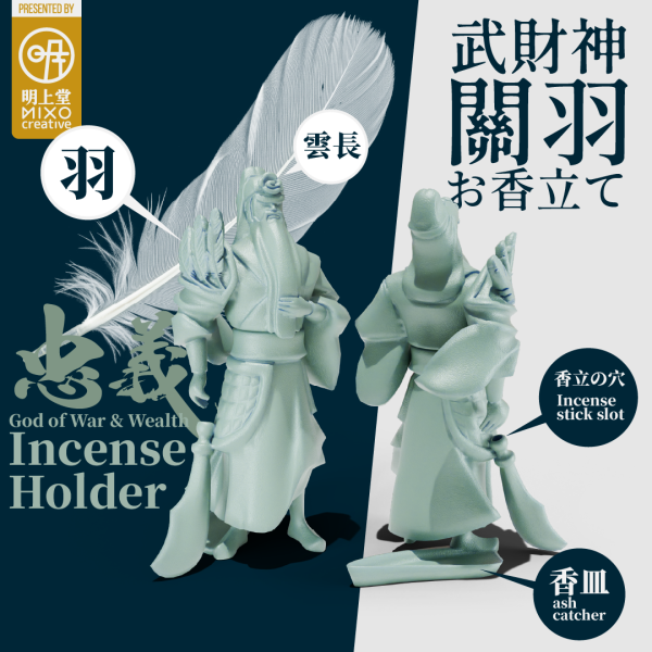 God of War and Wealth: Guan Yu Incense Holder