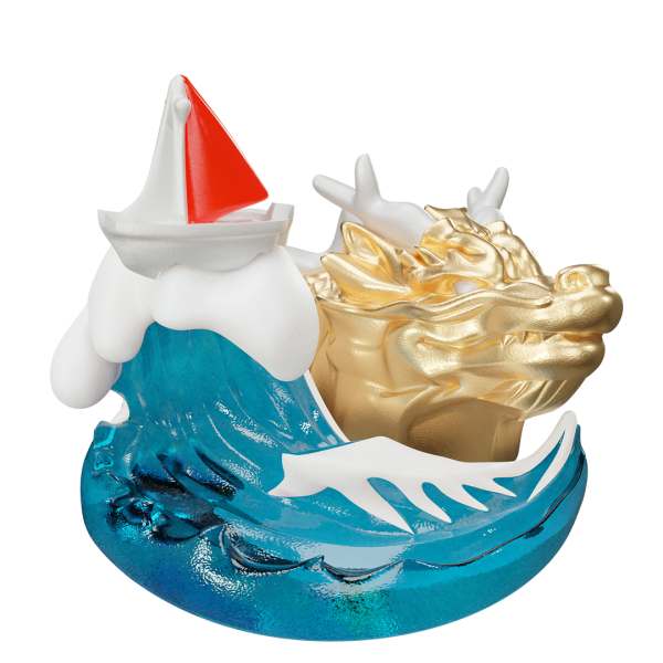 Dragon Stirring Waves