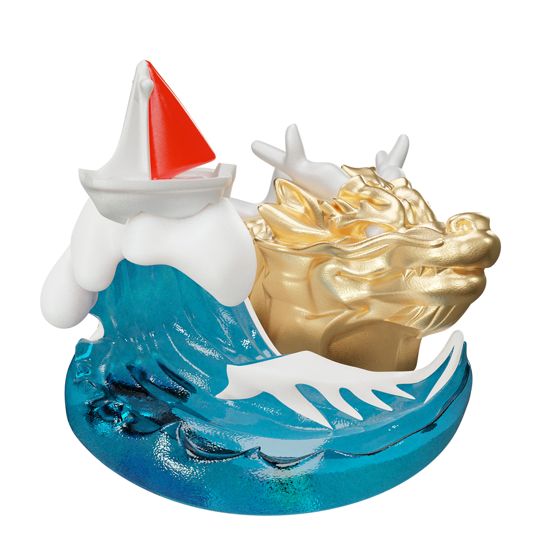 Dragon Stirring Waves - Image 1