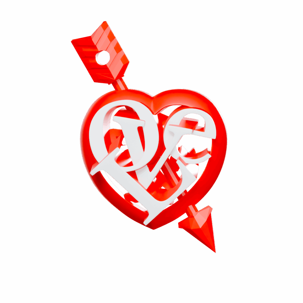 "愛" (Love) by Zhao Mengfu