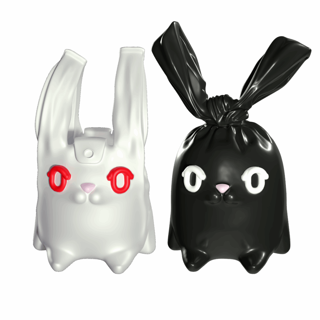 Bunny with a Thousand Faces - Plastic Bags