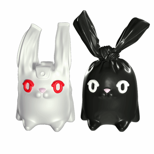Bunny with a Thousand Faces - Plastic Bags