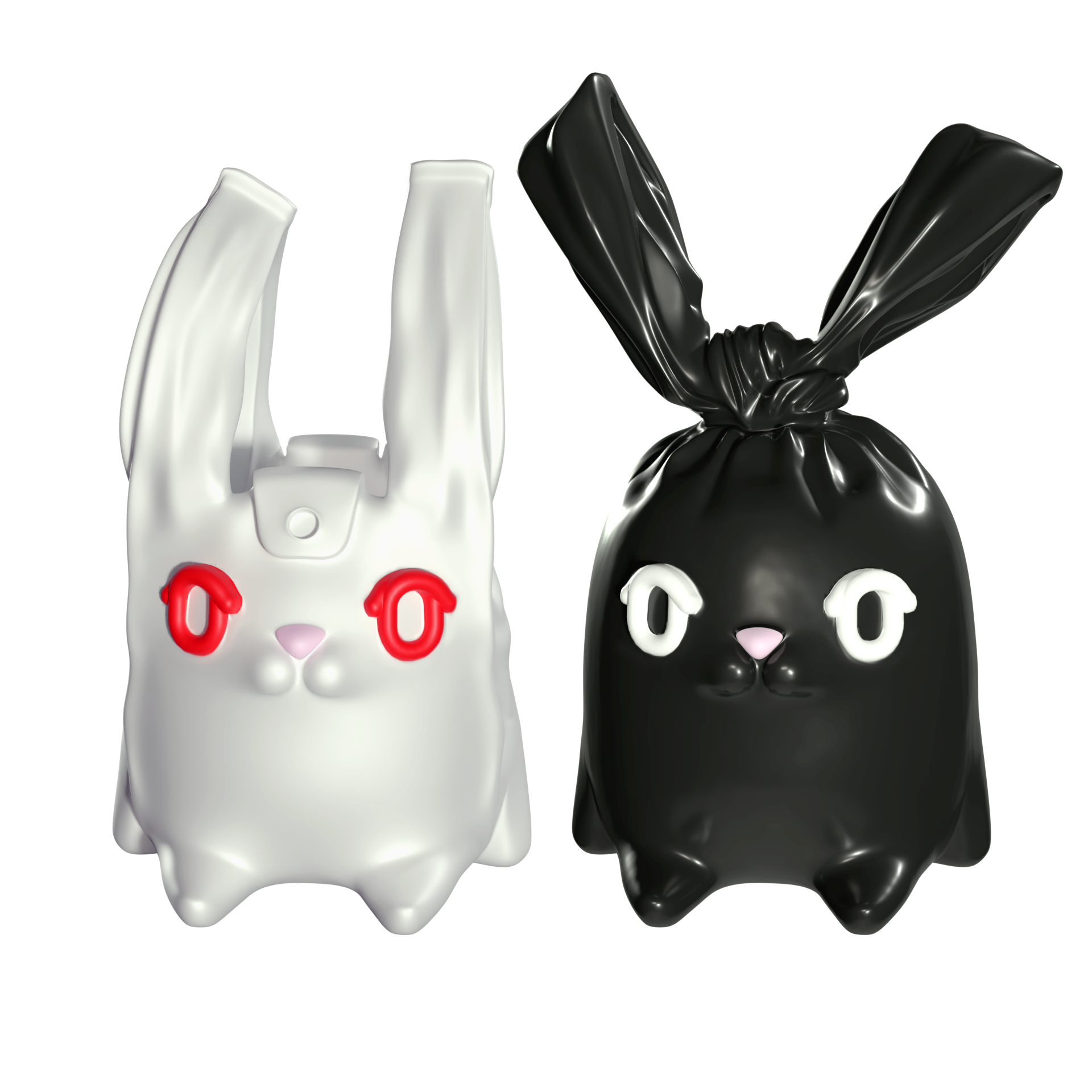 Bunny with a Thousand Faces - Plastic Bags - Image 1